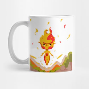 Fire Cartoon Illustration Mug